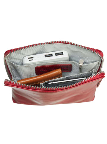 Leonhard Heyden Cambridge Umhängetasche Leder 16 cm rot