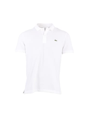 Lacoste halbarm Poloshirt Slim Fit in Weiß