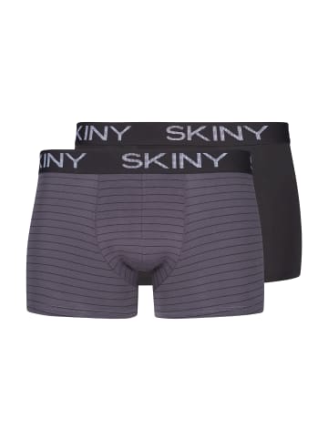 Skiny Retro Short / Pant Cotton in Anthracite Stripe Selection