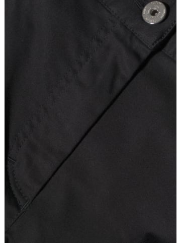 GOLDNER Kurzgröße:  Leichte Baumwoll-Hose ANNA in schwarz