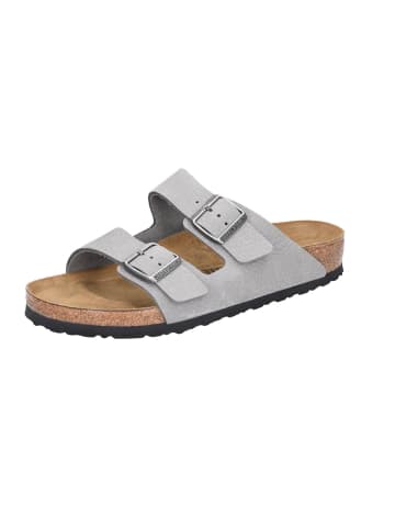 Birkenstock Pantoletten in Desert Buck Whale Grey