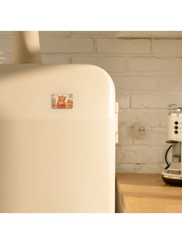 Mr. & Mrs. Panda Kühlschrankmagnet Geburtstag Bär Torte Design o... in Weiß