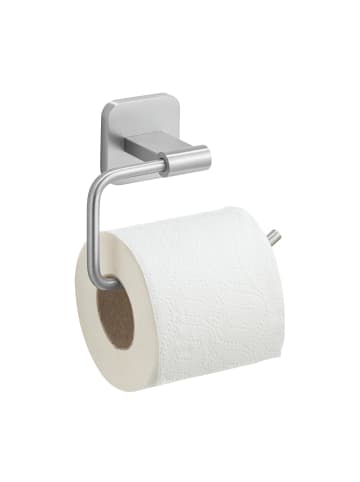 Wenko Toilettenpapierhalter TURBO-LOC PORTO in Silbern, (B) 14 x (H) 6,5 x (L) 10 cm