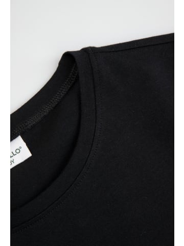 Coccodrillo T-shirt mit kurzen Ärmeln in schwarz