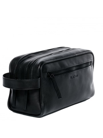 FEYNSINN Leder-Kulturtasche echt Leder Kulturtasche groß schwarz FRIIS in schwarz