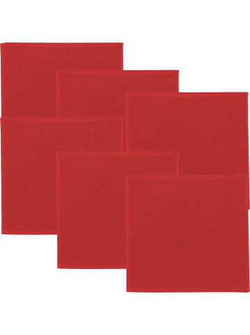 Erwin Müller Baumwolle Spültuch 6er-Pack in rot