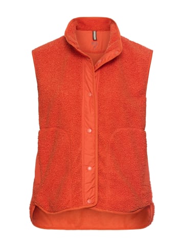 Camel Active Teddyweste mit Stehkragen in Orange