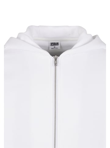 Urban Classics Urban Classics Fluffy Zip Cardigan in white
