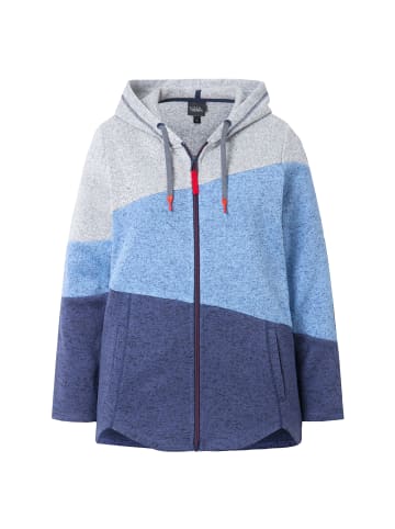 Ulla Popken Sweatjacke in atlantikblau