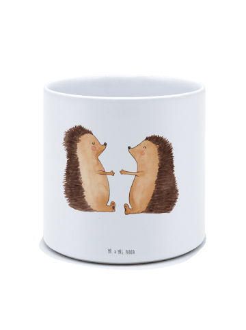 Mr. & Mrs. Panda XL Blumentopf Igel Liebe ohne Spruch in Weiß