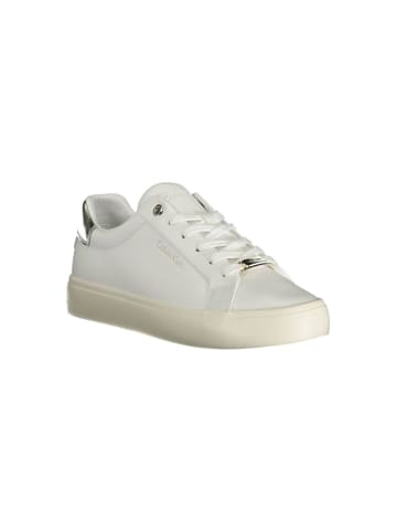 Calvin Klein Weiße Leder-Sneaker
