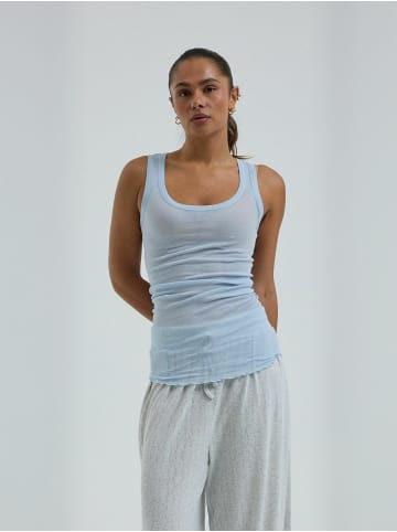 Seamless Basic Top Cotton in Hazy Sky