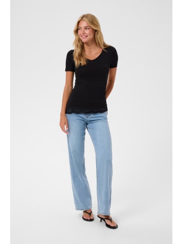 Cream T-shirt CRArmina Slim fit in Pitch Black