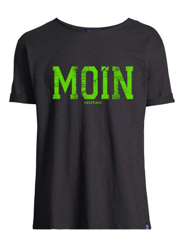 Salzhaut Shirt KIMM - MOIN in Black-Lime Green