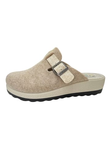 FLY FLOT Hausschuh Pantoffel in beige