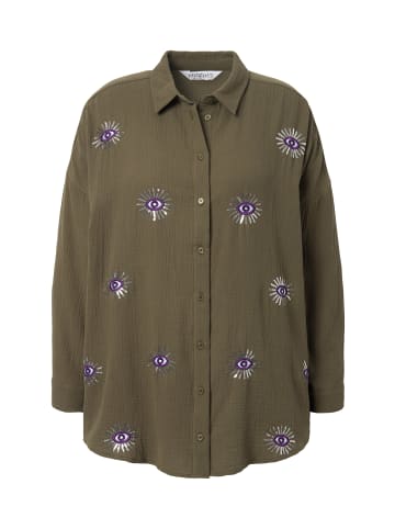Studio Untold Hemdbluse in dunkles olive
