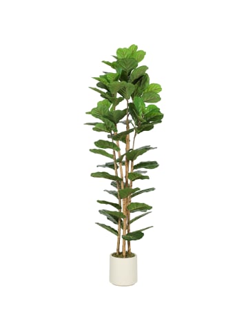 HOMCOM Kunstpflanze-55L x 55B x 180H cm-Grün