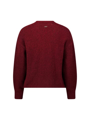 Zero  Cardigan offener Style in Dark Red Melange