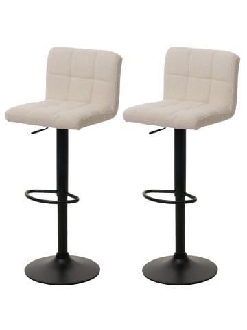 MCW 2er-Set Barhocker G87, Creme-beige