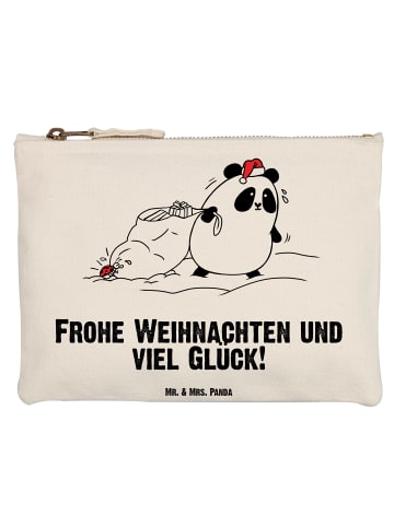 Mr. & Mrs. Panda Schulmäppchen Panda Weihnachten mit Spruch in Weiß