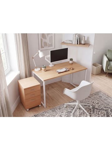 FineBuy Rollcontainer in Braun / Spanplatte / 40x45x60