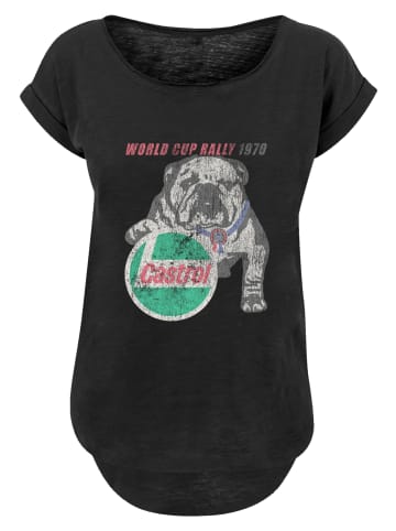 F4NT4STIC Long Cut T-Shirt Castrol 1970 in schwarz