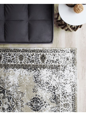 Beliani Kurzflor ALMUS in Grau/Beige - (W) 140 x (H) 1 x (L) 200 cm