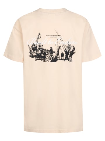 Petrol Industries Locker geschnittenes T-Shirt mit Print - Steelpath in Weiß