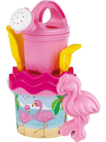 Androni Flamingo Baby-Eimergarnitur 6 Teile Sandspielzeug 12 Monate