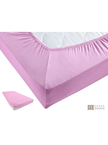 Carpe Sonno Jersey Spannbettlaken in Rosa