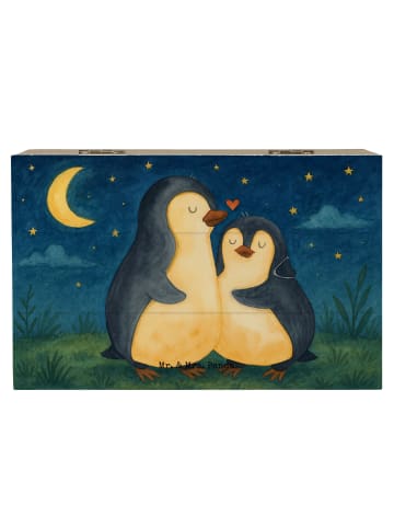 Mr. & Mrs. Panda Geschenkbox Pinguine Einschlafen Design ohne Sp... in Weiß