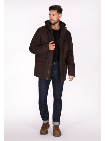 DreiMaster Maritim Herren Winterjacke in Dunkelbraun