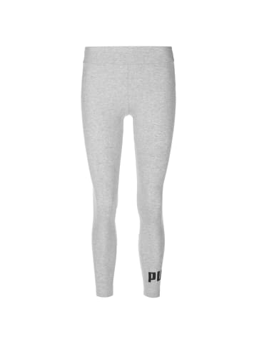 Puma Leggings Essentials Logo in grau / schwarz