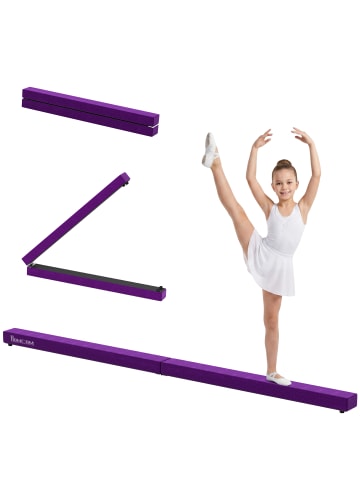 HOMCOM Schwebebalken,210L x 10B x 6,5H cm,Violett
