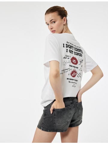 KOTON TSHIRT SS in Ekru