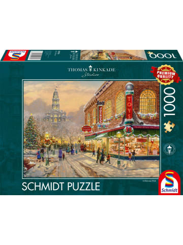 Schmidt Spiele Ein Weinachtswunsch. Kinkade Collection 1.000 Teile | Erwachsenenpuzzle