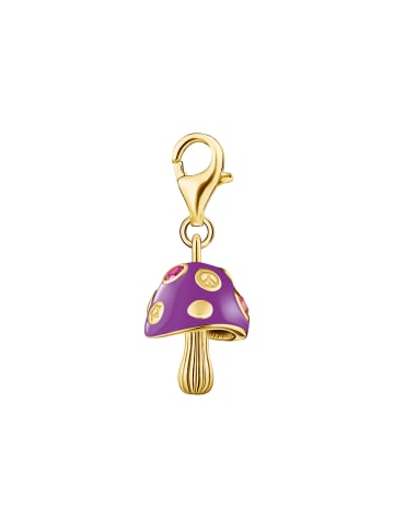 Thomas Sabo Charm-Anhänger Bunter Pilz in gold, bunt
