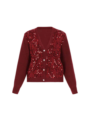 Albee Women Cardigan in Burgundy
