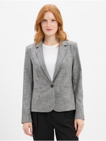 comma Blazer in schwarz weiß