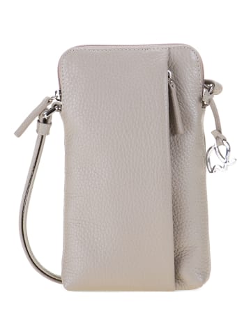 MYWALIT Handytasche Leder 12 cm in stone