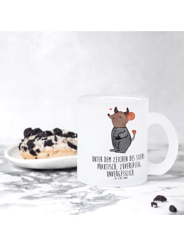 Mr. & Mrs. Panda Pott Stier Astrologie mit Spruch in Transparent