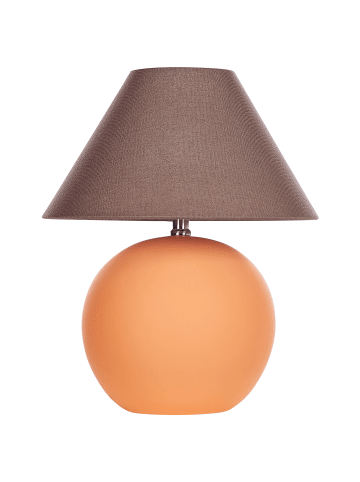 Beliani Tischleuchten LIMIA in Orange/Braun - (W) 34 x (H) 41 x (L) 34 cm