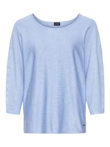 Laura Scott Fledermauspullover in blau-melange