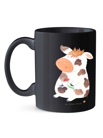 Mr. & Mrs. Panda haferl Kuh ohne Spruch in Schwarz