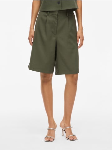 Vila High Waist Shorts mit Plisseefalten in Deep Depths
