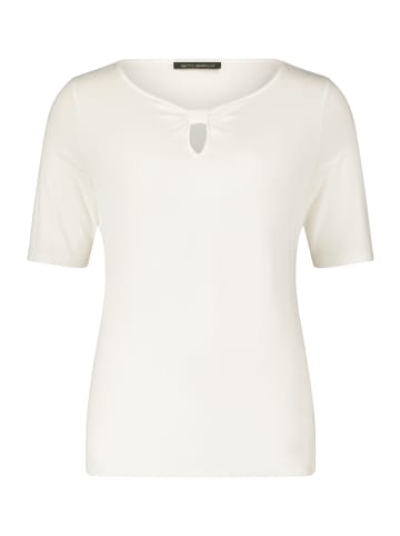 Betty Barclay Basic Shirt mit Schleifenknoten in Rohweiß