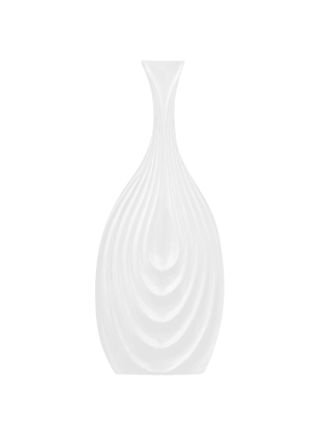 Beliani Dekovase THAPSUS in Weiß - (W) 16 x (H) 39 x (L) 4 cm