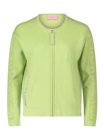 Betty Barclay Strick-Cardigan mit Strickdetails in Jade Lime