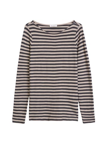 Marc O'Polo Gestreiftes Longsleeve regular in Light Beige