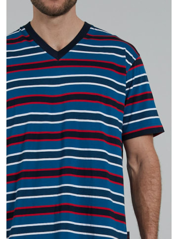 CECEBA Pyjama kurz für Herren in blau